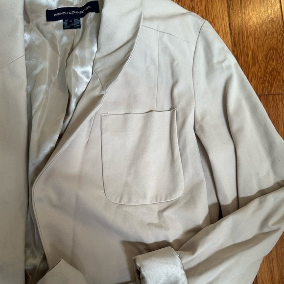 French Connection | Whisper belted wrap front blazer with tie waist belt size 4 - Picture 5 of 9